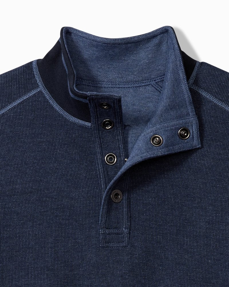 Tommy Bahama Latest - Big & Tall Flip Coast Reversible Snap Mock Sweatshirt