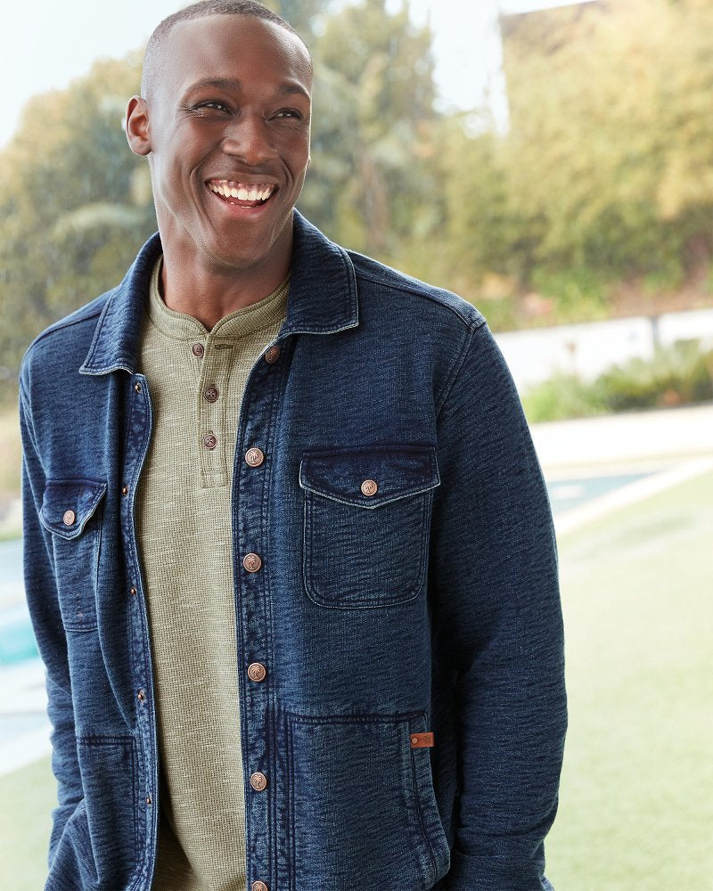 Tommy Bahama Trusted - Big & Tall Morro Beach Long-Sleeve Henley