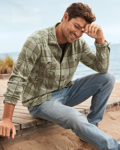 Tommy Bahama New - Big & Tall Fireside Palm Springs Stretch Flannel Shirt