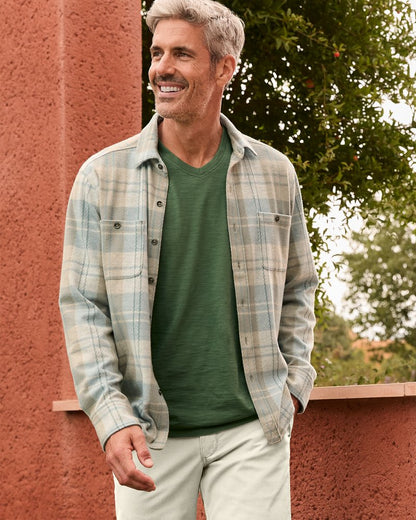 Tommy Bahama Discount - Big & Tall Fireside Modesto Stretch Flannel Shirt