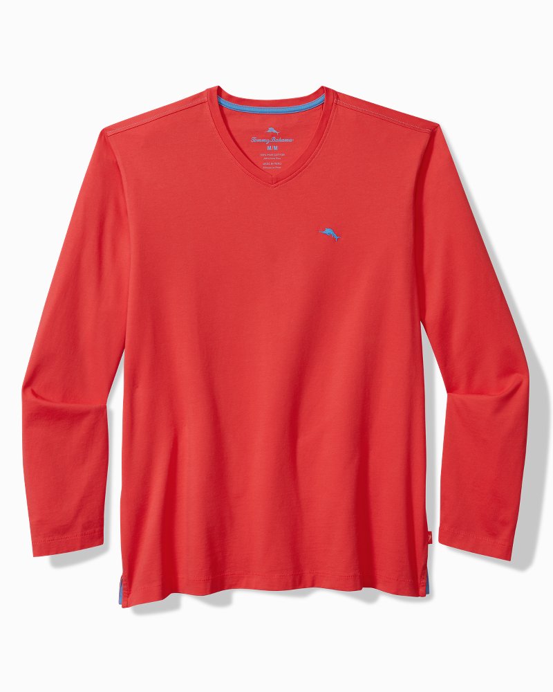 Tommy Bahama Value - Big & Tall Bali Skyline V-Neck Long-Sleeve T-Shirt