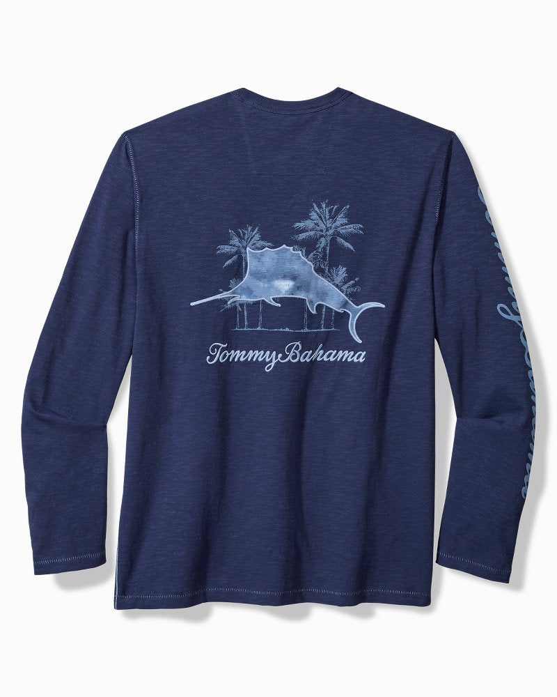 Tommy Bahama Popular - Big & Tall Azul Palms Long-Sleeve Lux T-Shirt