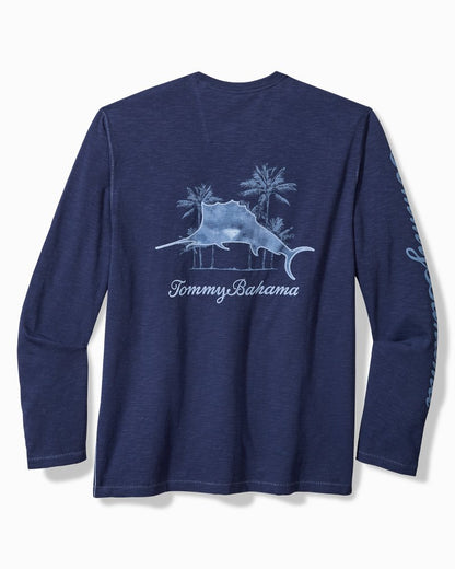 Tommy Bahama Popular - Big & Tall Azul Palms Long-Sleeve Lux T-Shirt
