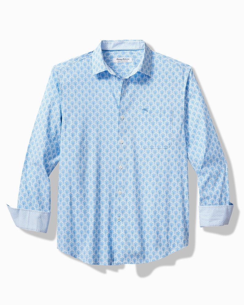 Tommy Bahama Top Pick - Big & Tall Sarasota Stretch Palm Tiles IslandZone® Shirt