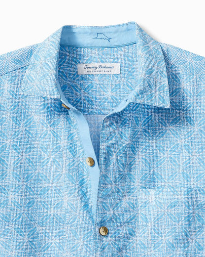 Tommy Bahama Great Value - Big & Tall Coconut Point Fleur De Geo IslandZone® Camp Shirt