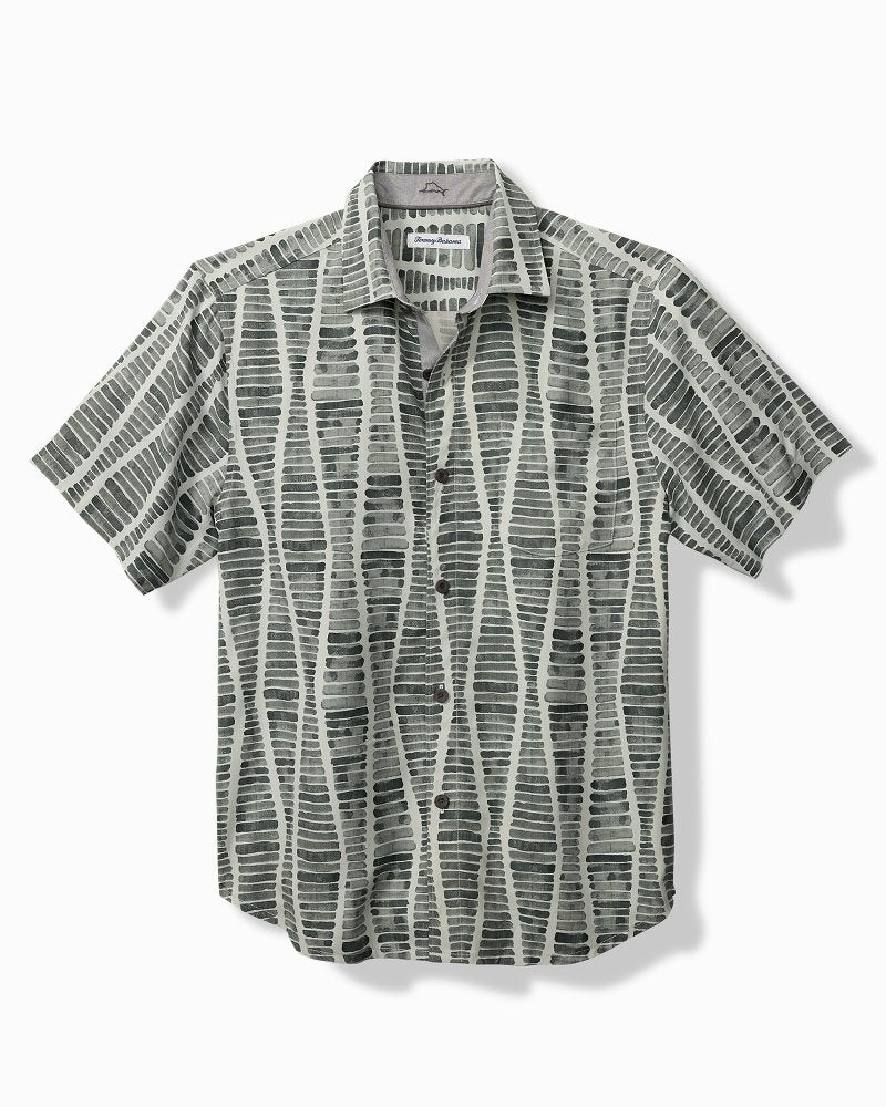 Tommy Bahama Great Value - Big & Tall Boardwalk Blues Silk Camp Shirt