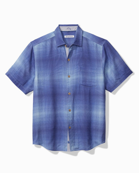 Tommy Bahama Trusted - Big & Tall Madera Ombré Silk Camp Shirt