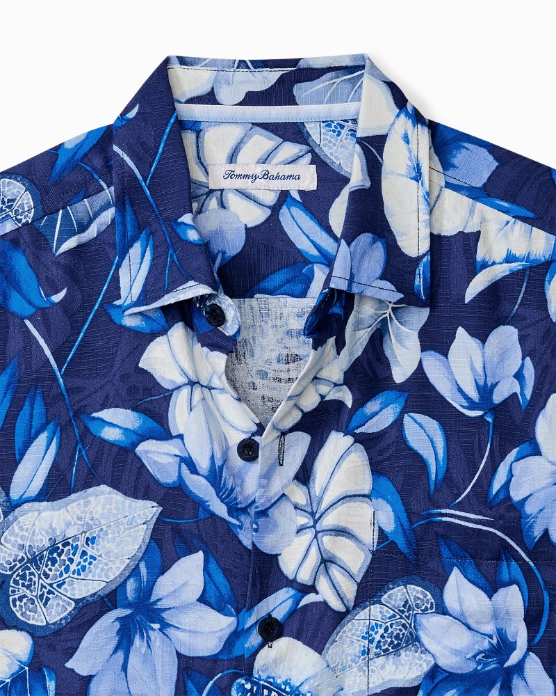 Tommy Bahama Discount - Big & Tall Azure Escape Silk Camp Shirt