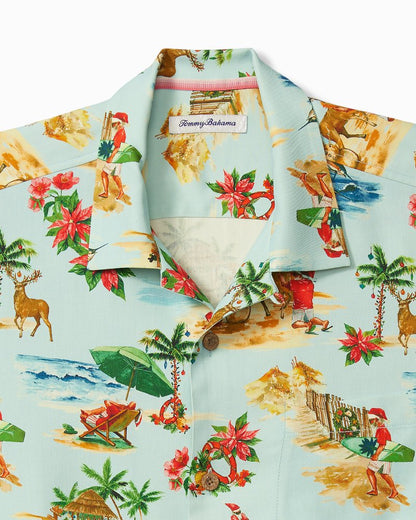 Tommy Bahama Trending - Big & Tall Santa Shores Silk Camp Shirt