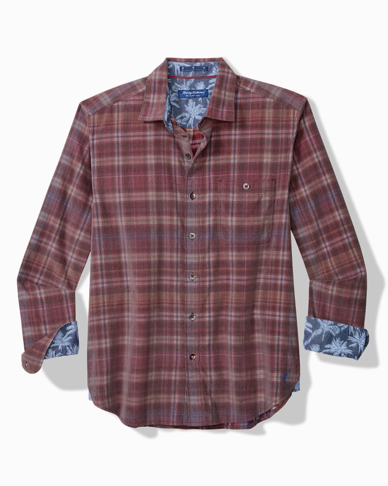 Tommy Bahama Sale - Big & Tall Coastline Cord Stretch Harbor Check Shirt