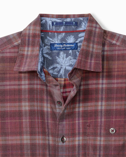Tommy Bahama Sale - Big & Tall Coastline Cord Stretch Harbor Check Shirt
