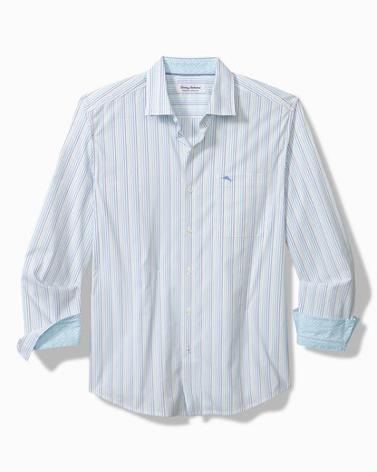 Tommy Bahama Premium - Big & Tall Sarasota Stretch Marina Stripe IslandZone® Shirt