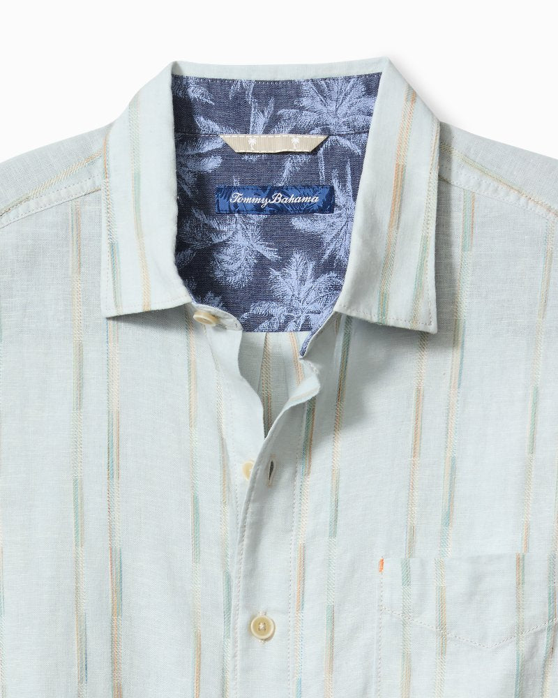 Tommy Bahama Special Offer - Big & Tall Sonora Stripe Linen-Blend Short-Sleeve Shirt