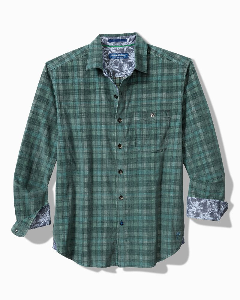 Tommy Bahama Best Price - Big & Tall Coastline Cord Stretch Lagoon Check Shirt