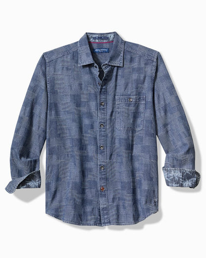 Tommy Bahama Hot Sale - Big & Tall Paradise Patchwork Long-Sleeve Shirt