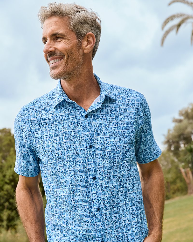 Tommy Bahama Premium - Big & Tall Bahama Coast Cozumel Tiles IslandZone® Shirt