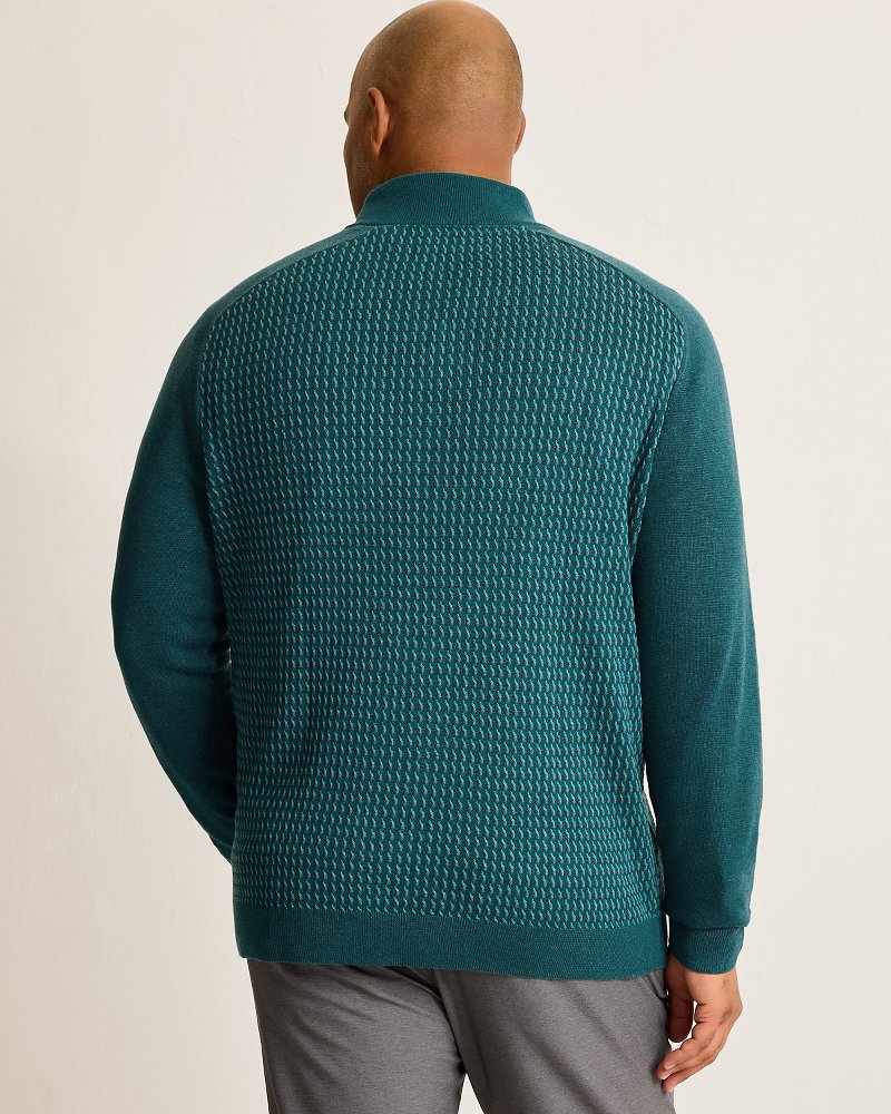 Tommy Bahama Essential - Big & Tall Coastal Shores Half-Zip Sweater