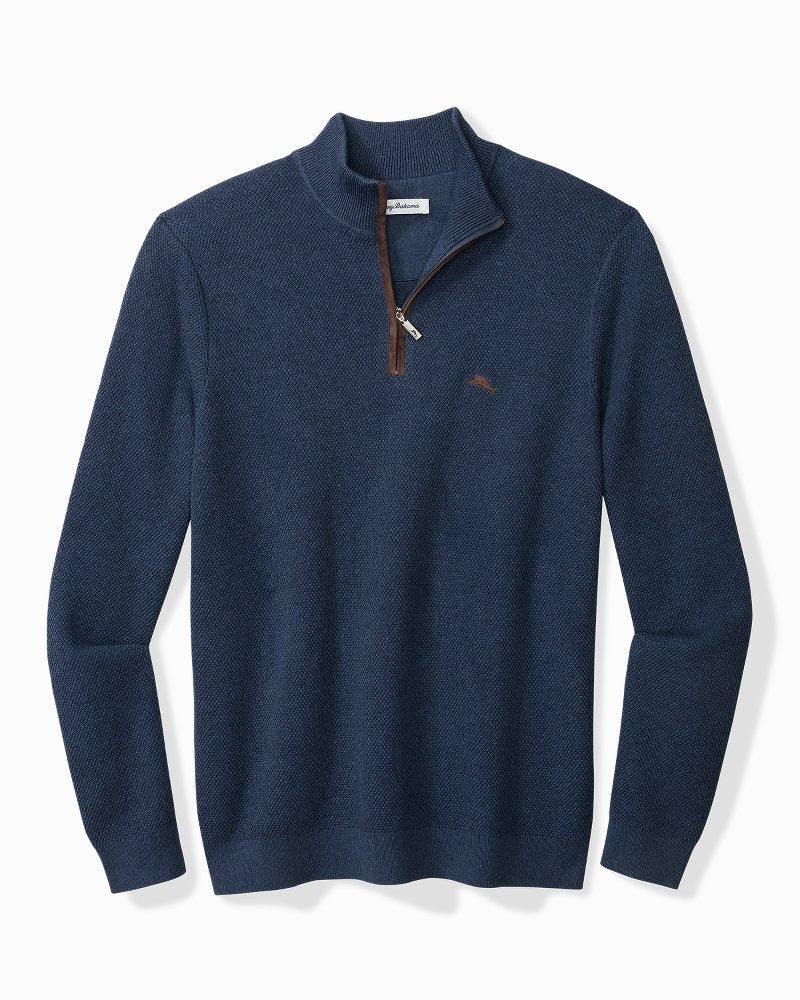 Tommy Bahama Special Offer - Big & Tall Marlin Luxe Half-Zip Sweater