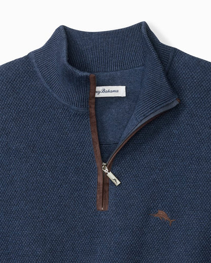 Tommy Bahama Special Offer - Big & Tall Marlin Luxe Half-Zip Sweater