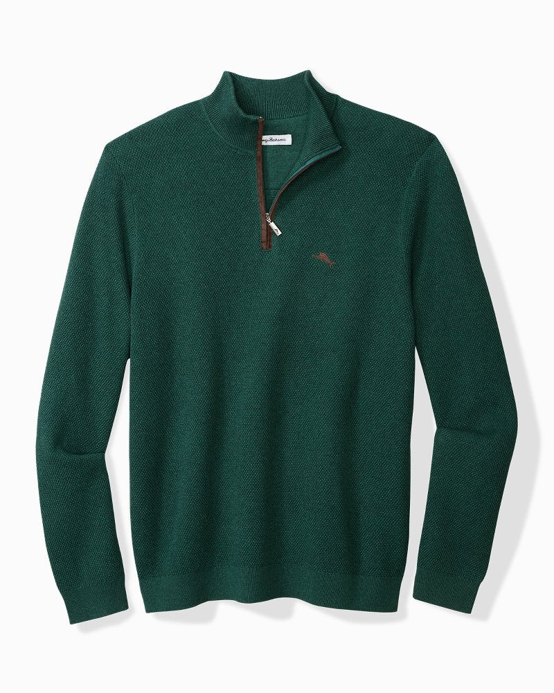Tommy Bahama Hot Sale - Big & Tall Marlin Luxe Half-Zip Sweater
