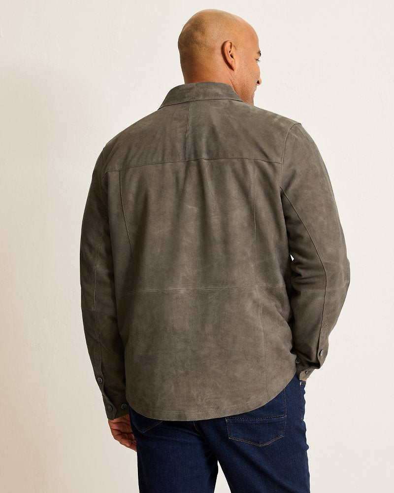 Tommy Bahama Premium - Big & Tall Boulder Ridge Suede Shirt Jacket
