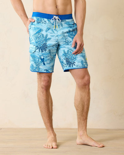Tommy Bahama Trending - Big & Tall Baja Bird's Eye View Boardshorts