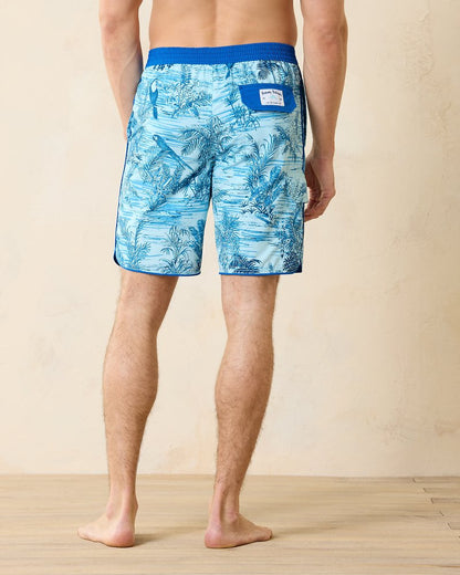 Tommy Bahama Trending - Big & Tall Baja Bird's Eye View Boardshorts