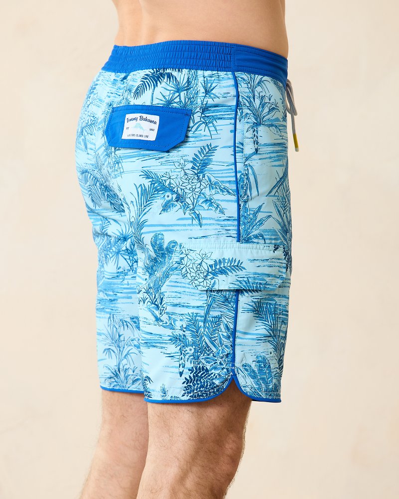 Tommy Bahama Trending - Big & Tall Baja Bird's Eye View Boardshorts