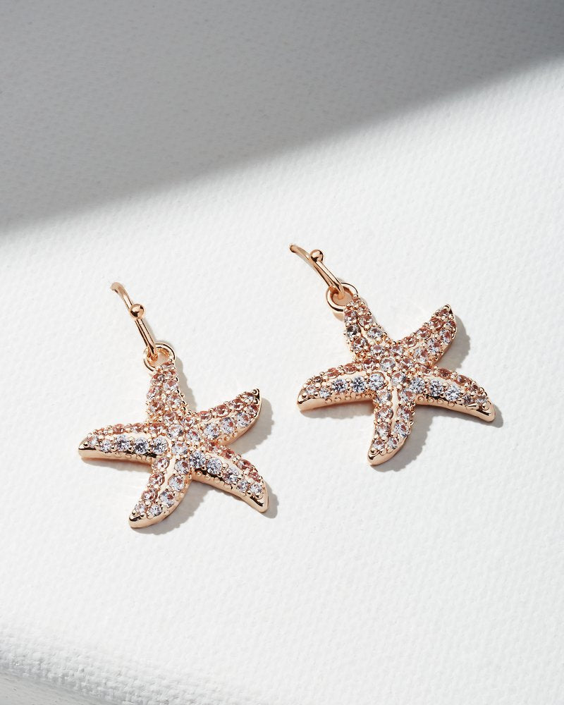 Tommy Bahama Hot Sale - Island Essence Rose Gold Starfish Drop Earrings