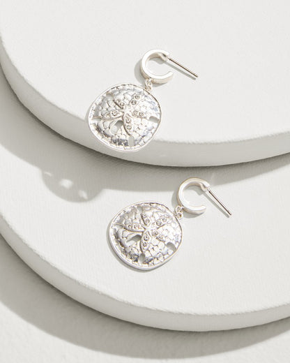 Tommy Bahama Smart Buy - Marco Island Sand Dollar Drop Hoop Earrings