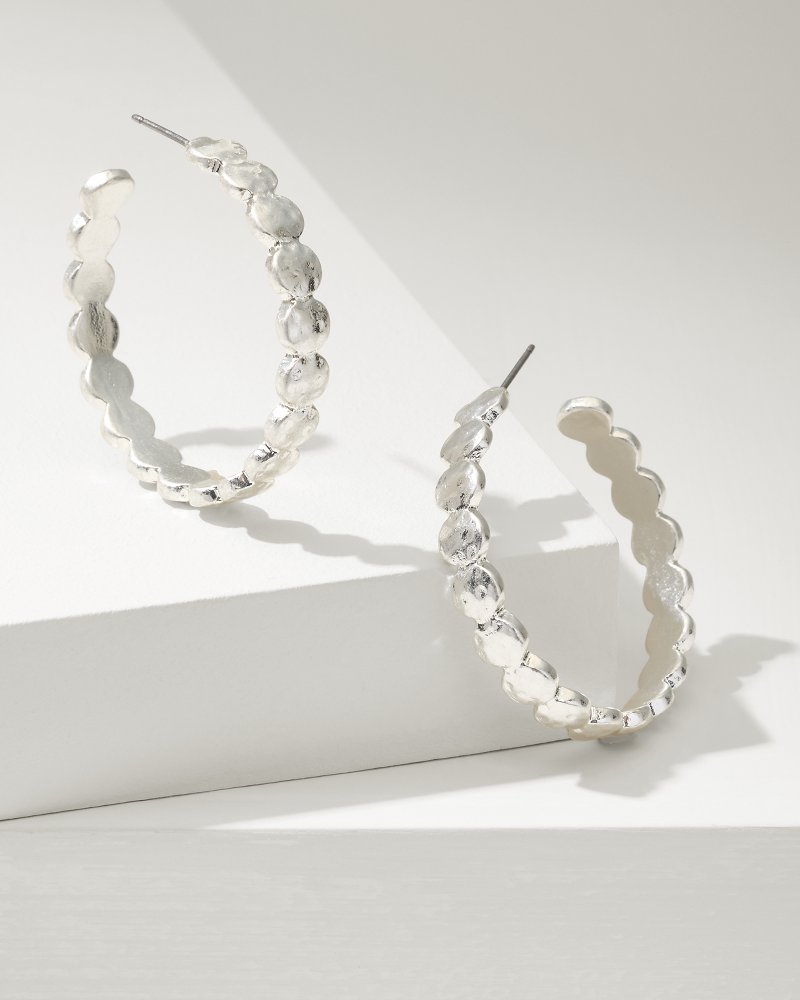 Tommy Bahama Latest - Marco Island Textured Disc Hoop Earrings