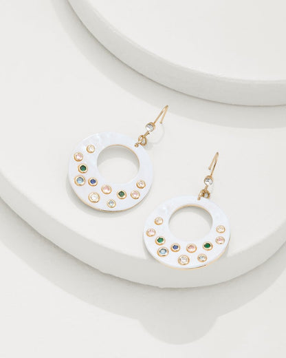 Tommy Bahama Everyday - Tidal Treasure Mother of Pearl Disc Statement Earrings
