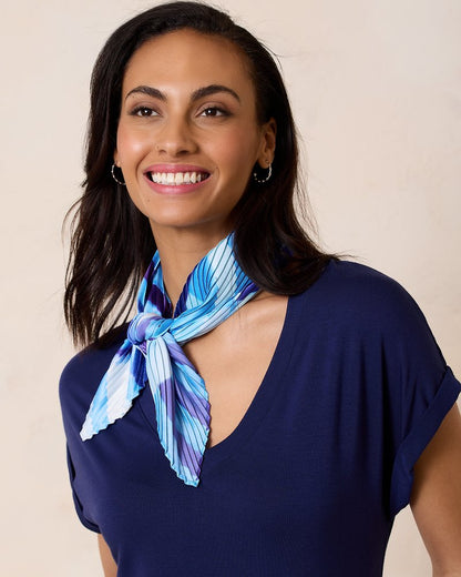 Tommy Bahama Classic - Mosaic Stripes Pleated Diamond Scarf