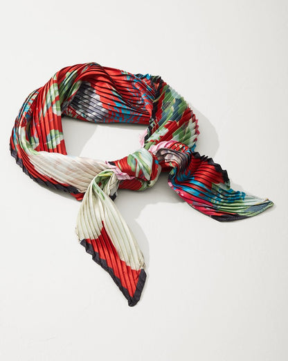 Tommy Bahama Trending - Amaryllis Pleated Diamond Scarf