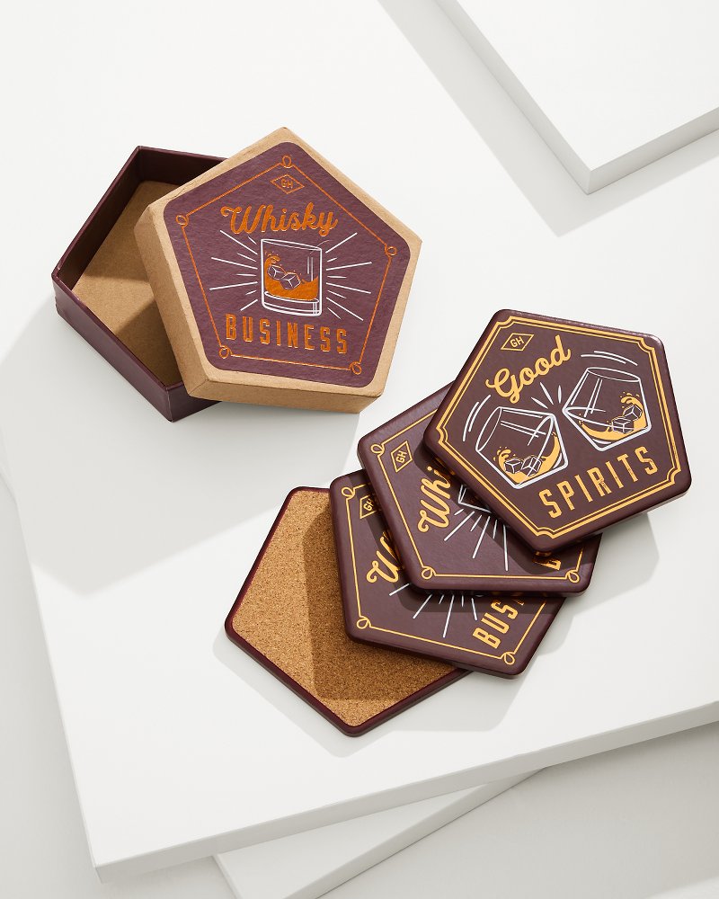 Tommy Bahama Latest - Whisky Business Coasters — Set of 4
