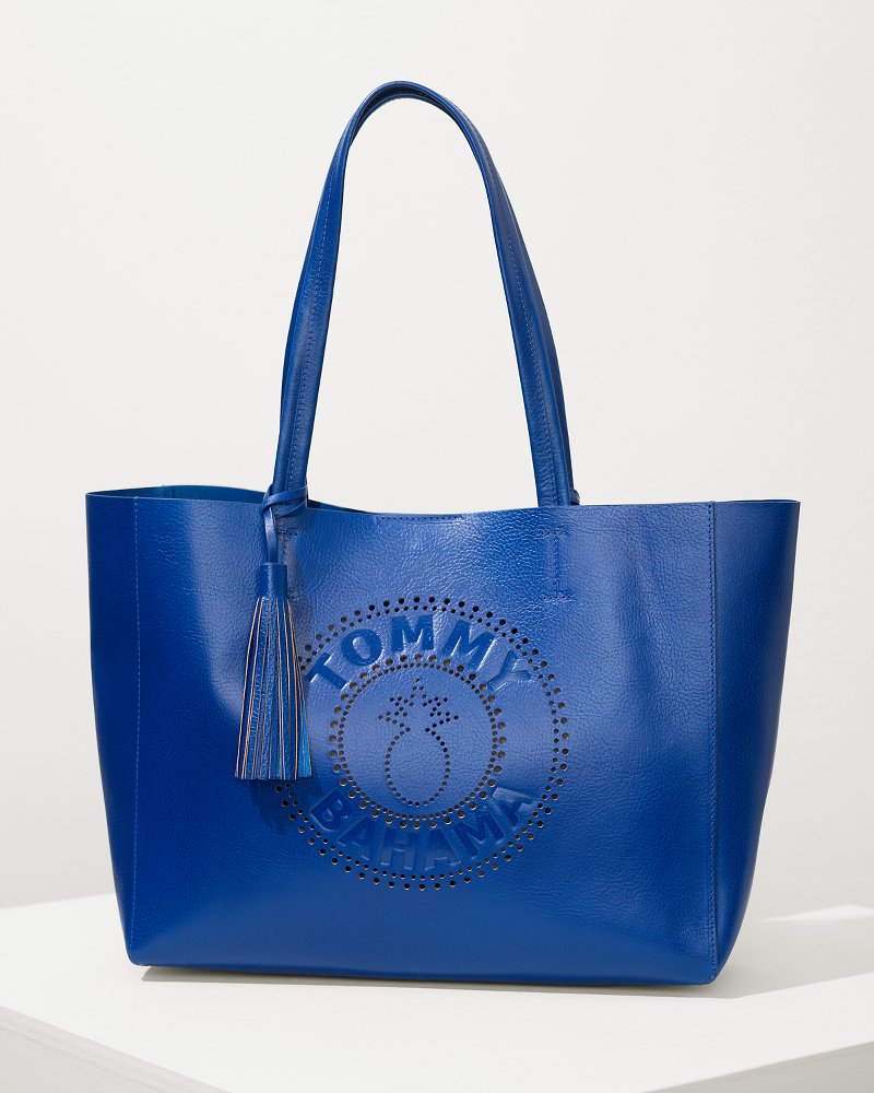 Tommy Bahama Smart Buy - Tommy Bahama Perforated Leather Tote