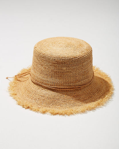 Tommy Bahama Top Pick - Raffia Packable Bucket Hat