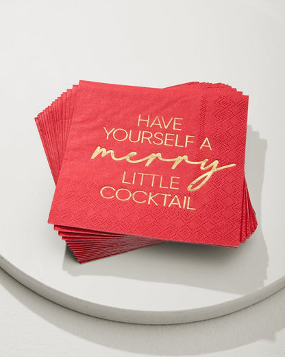 Tommy Bahama Deals - Have Yourself a Merry Little Cocktail Napkins