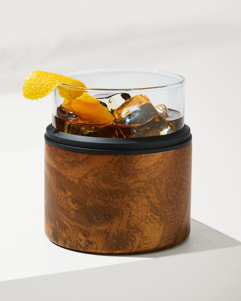 Tommy Bahama Featured - Asobu® On The Rocks Glass & Kuzie - Wood