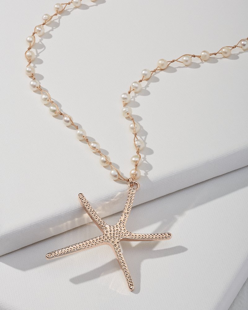 Tommy Bahama Trending - Island Essence Rose Gold Starfish Pendant Necklace
