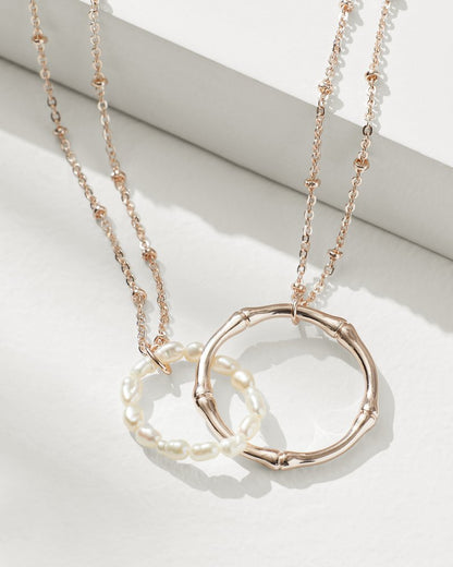 Tommy Bahama Recommended - Island Essence Rose Gold Double-Loop Necklace
