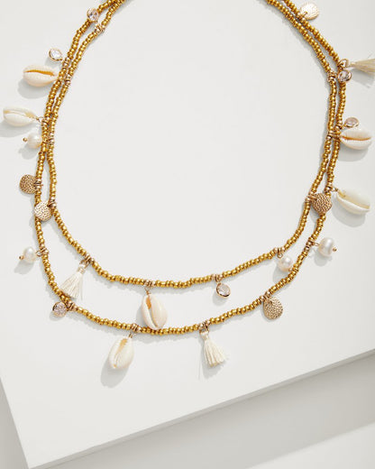 Tommy Bahama Smart Buy - Seaside Cowrie Shell Station Necklace