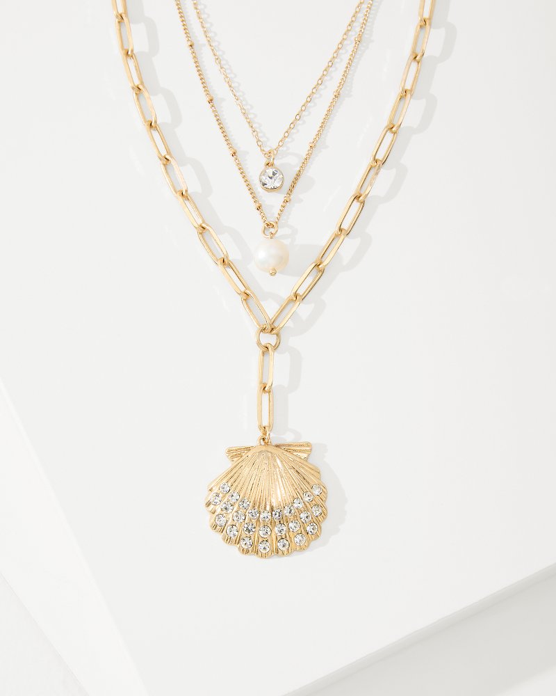 Tommy Bahama Sale - Sanibel Island Layered Shell Pendant Necklace