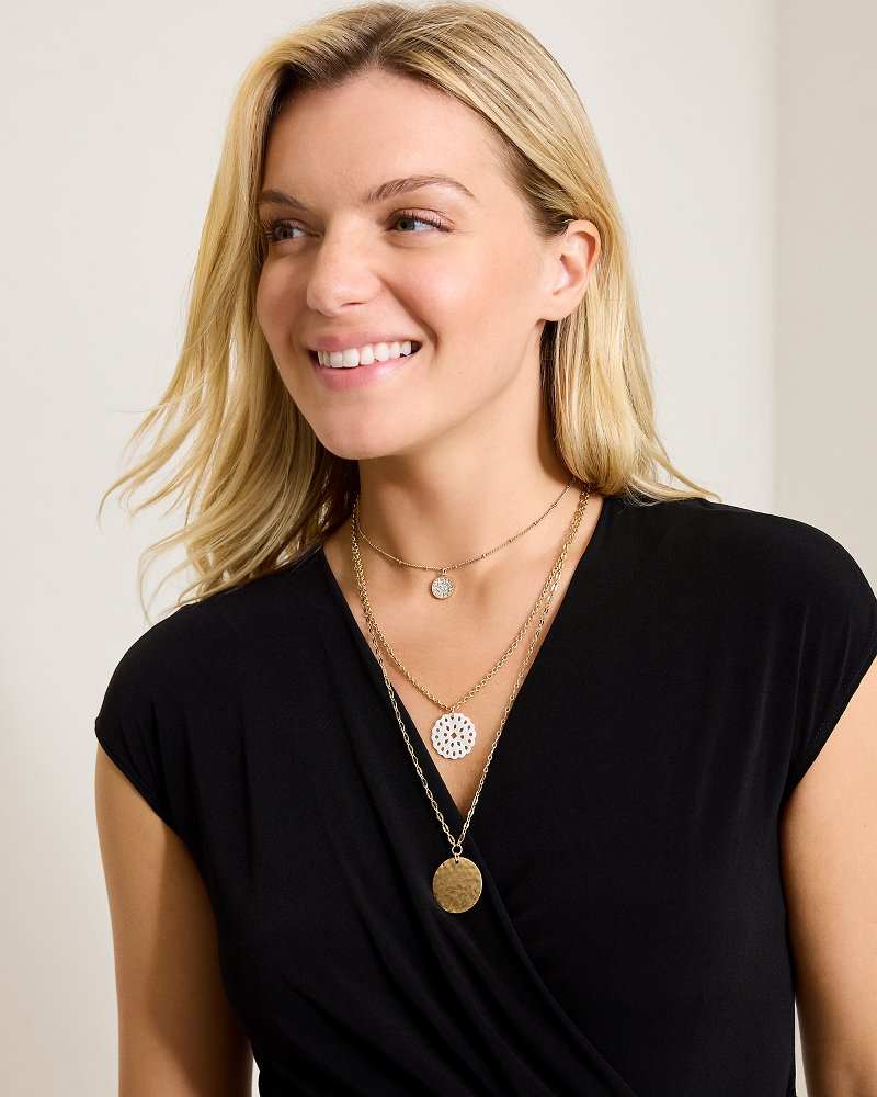 Tommy Bahama Smart Buy - Madeira Mother of Pearl Flower Multi-Row Necklace