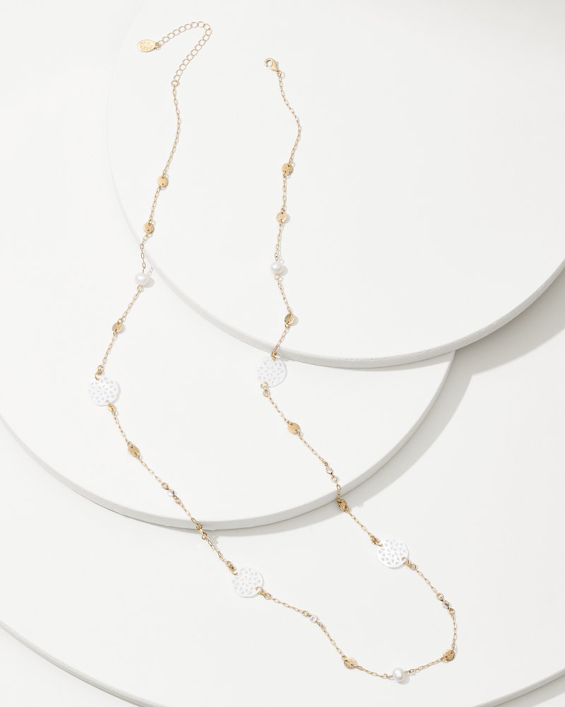 Tommy Bahama Deals - Madeira Mother of Pearl Station Necklace