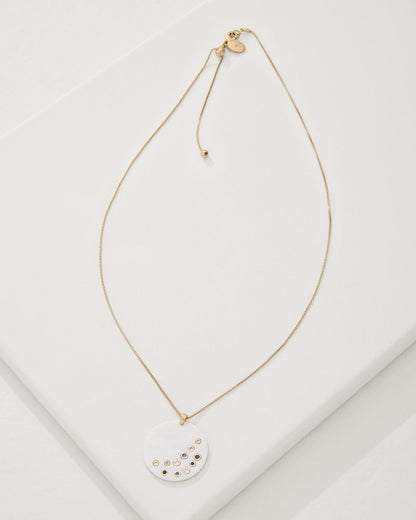 Tommy Bahama Everyday - Tidal Treasure Mother of Pearl Disc Pendant Necklace