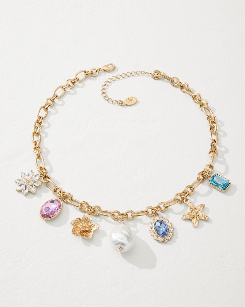 Tommy Bahama Essential - Tidal Treasure Multi-Charm Statement Necklace
