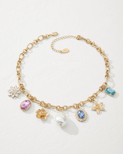 Tommy Bahama Essential - Tidal Treasure Multi-Charm Statement Necklace