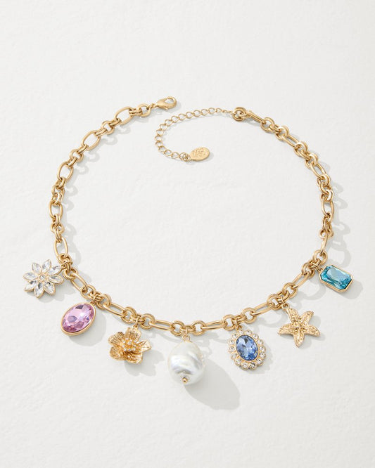 Tommy Bahama Essential - Tidal Treasure Multi-Charm Statement Necklace