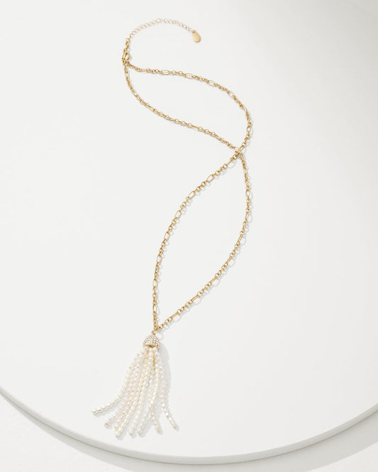 Tommy Bahama Special Offer - Tidal Treasure Pearl Tassel Necklace